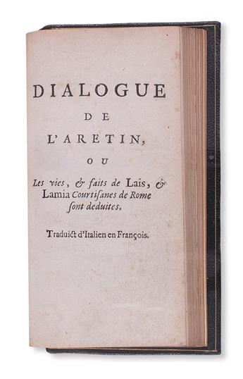 EROTICA.  [Millot, Michel; and LAnge, Jean, attributed to.] LEscole des Filles.  1676.  Bound with 2 related contemporary works.